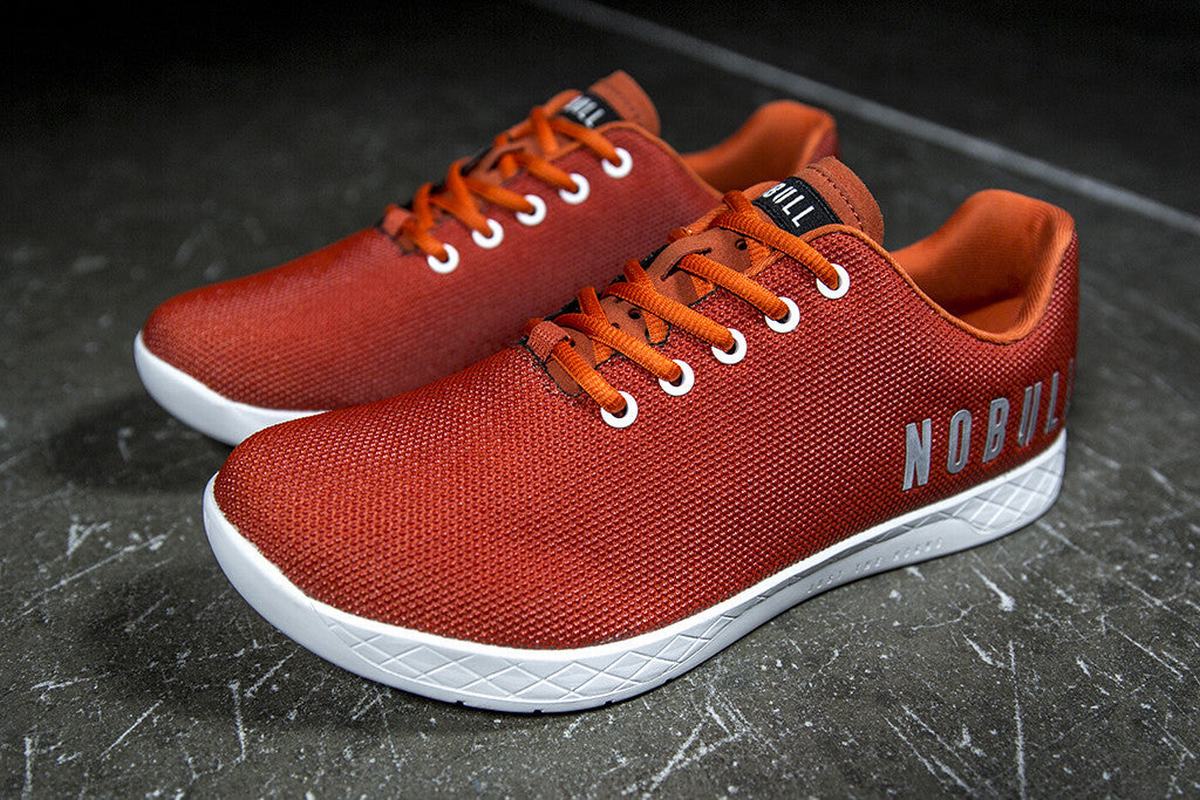 Nobull Superfabric Men's Trainers Orange | Australia (BX8915)